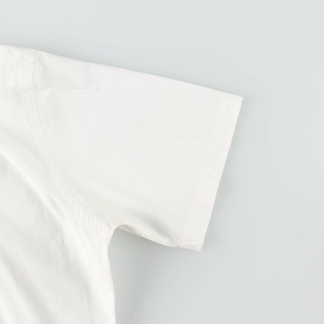 Ralph Lauren Classic Fit short sleeve button down shirt, men's size M cotton white type Vintage Second Hand