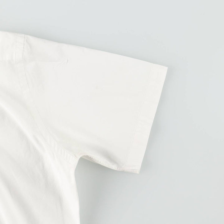 Ralph Lauren Classic Fit short sleeve button down shirt, men's size M cotton white type Vintage Second Hand