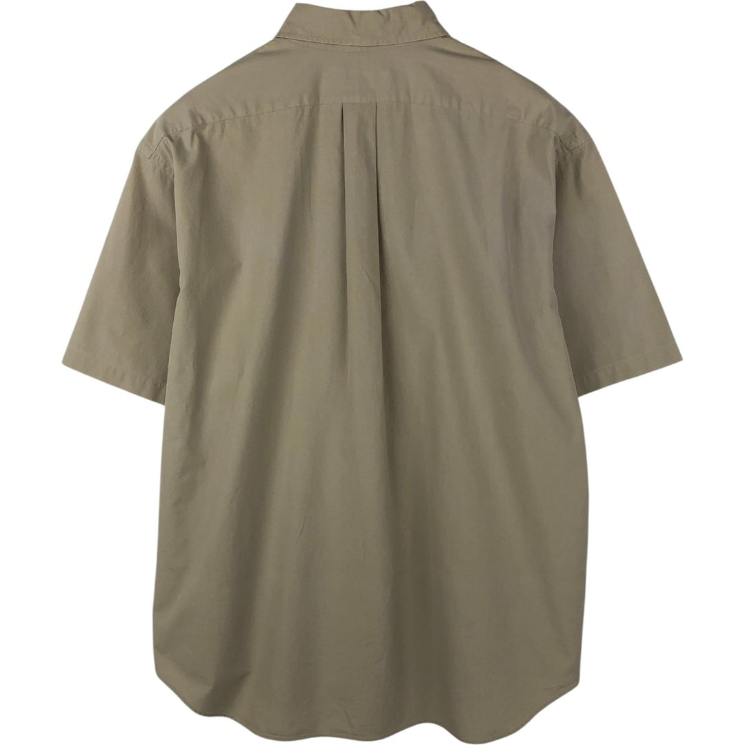 Ralph Lauren BLAKE short sleeve button down shirt, men's XL size cotton Beige type Vintage Second Hand