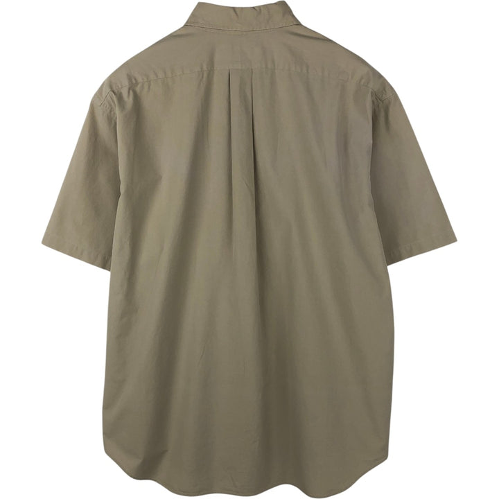 Ralph Lauren BLAKE short sleeve button down shirt, men's XL size cotton Beige type Vintage Second Hand