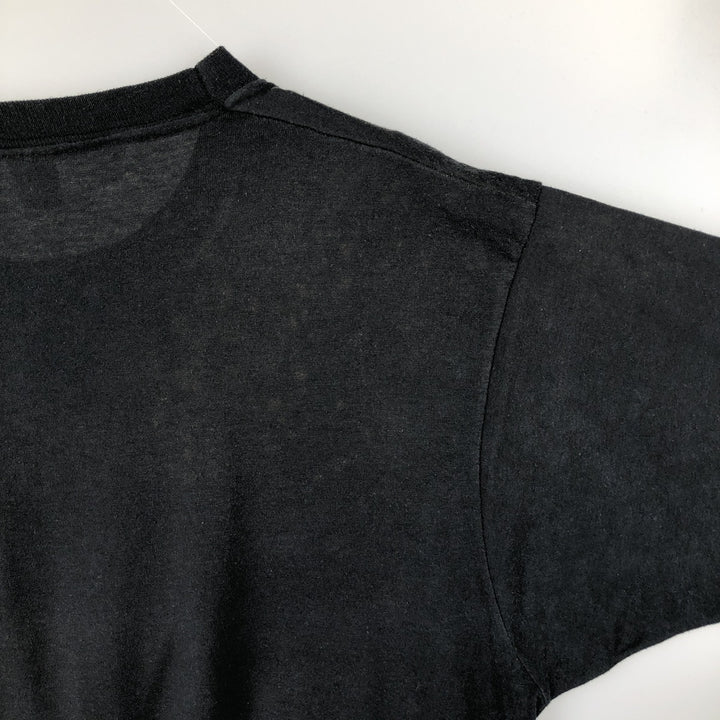 90'S SCREEN STARS Printed T-shirt Made in USA Men's L Vintage polyester black type Vintage Second Hand