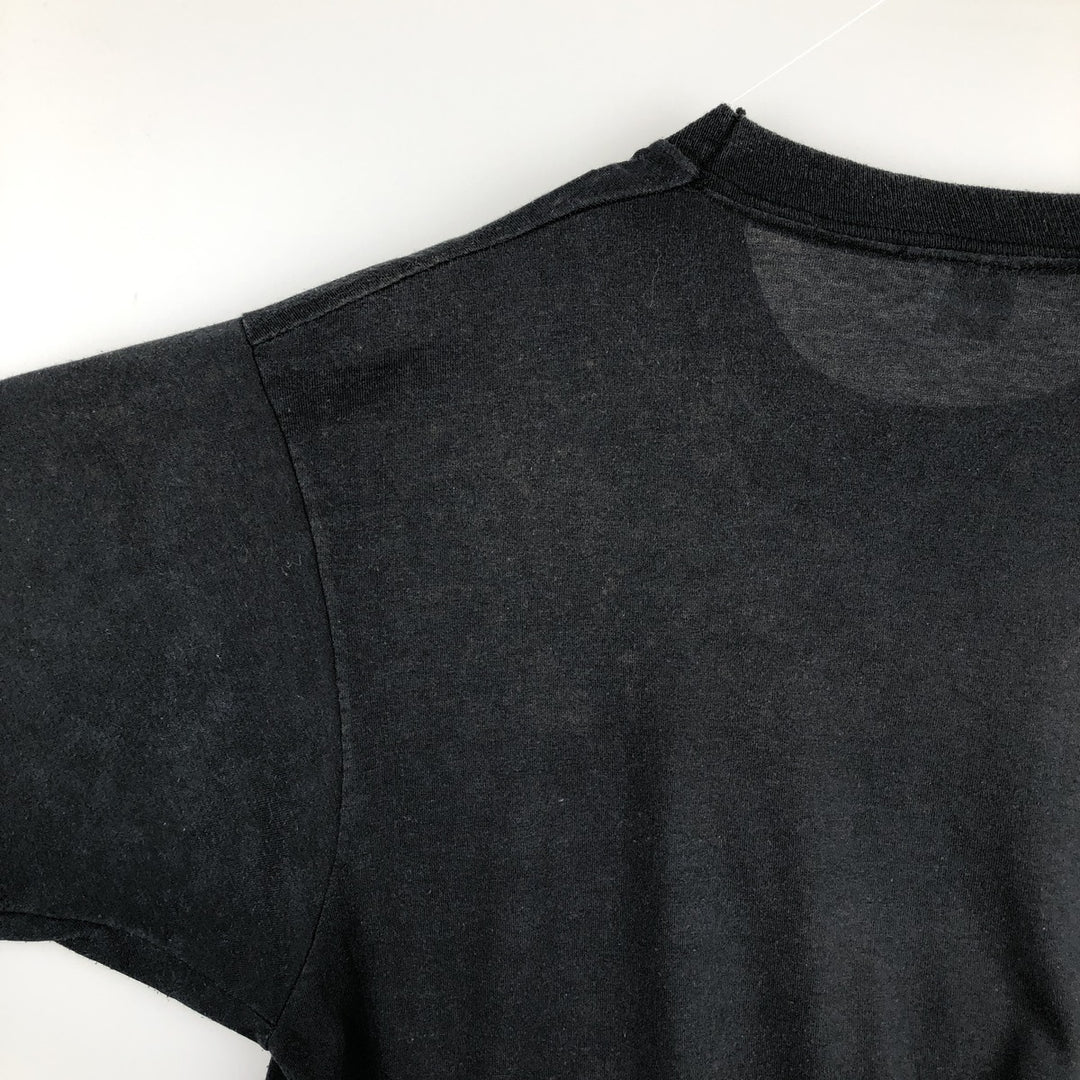 90'S SCREEN STARS Printed T-shirt Made in USA Men's L Vintage polyester black type Vintage Second Hand