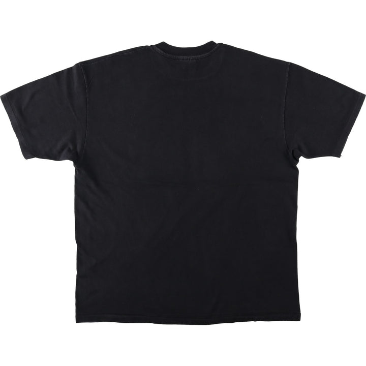 90'S Hanes BEEFY-T Eagle Pattern Print T-Shirt, Made in USA, Men's XL (approx.), Vintage cotton black type Vintage Second Hand