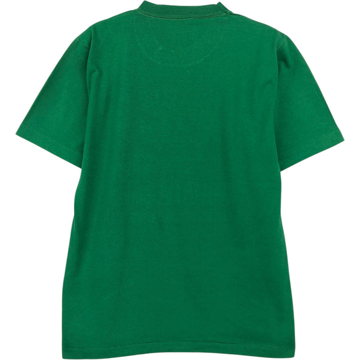 80'S Sportswear Print T-Shirt, Made in USA, Men's Size M (Equivalent), Vintage cotton green type Vintage Second Hand