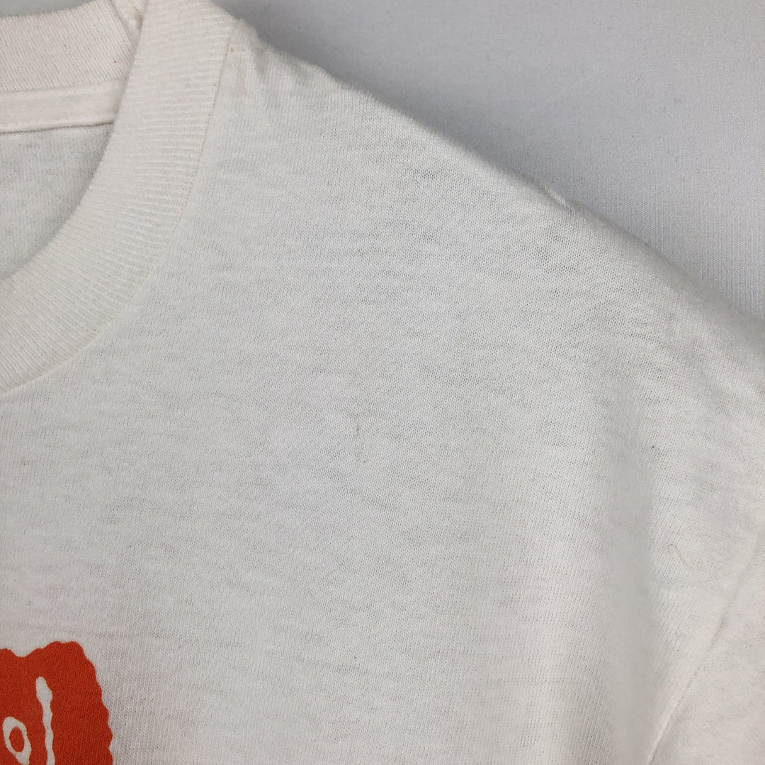 Fruit of the Loom Animal Pattern Print T-Shirt, Made in USA, Men's Size L (Equivalent), Vintage cotton white type Vintage Second Hand