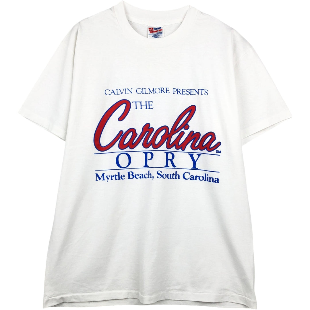 90'S Hanes HEAVYWEIGHT 50 cotton white type Vintage Second Hand