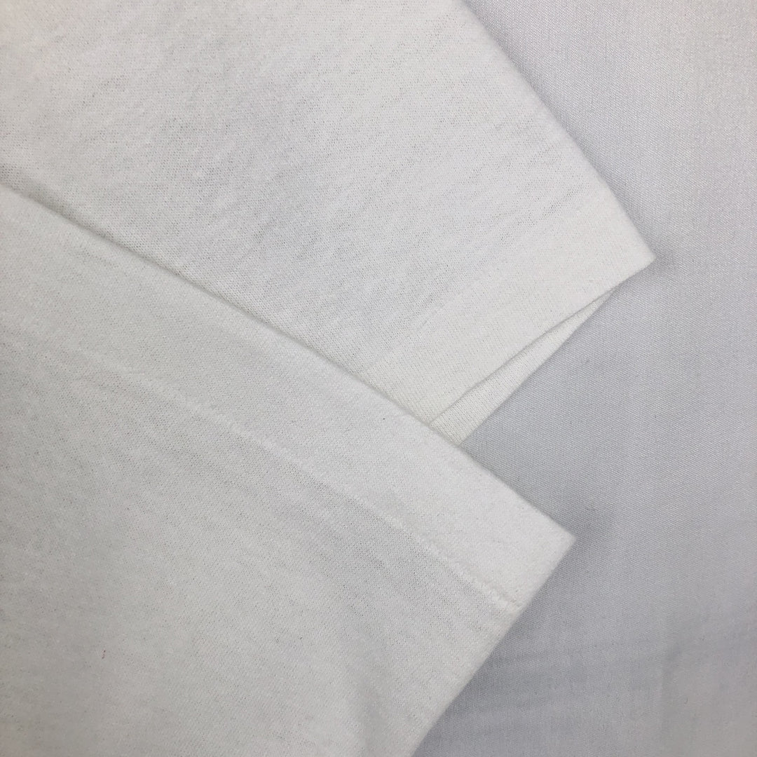 90'S Hanes HEAVYWEIGHT 50 cotton white type Vintage Second Hand