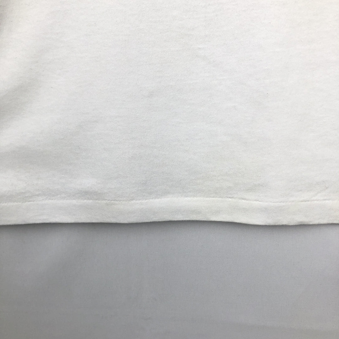 90'S Hanes HEAVYWEIGHT 50 cotton white type Vintage Second Hand