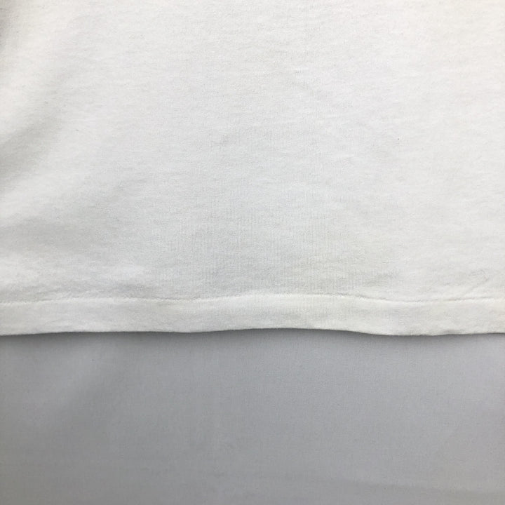 90'S Hanes HEAVYWEIGHT 50 cotton white type Vintage Second Hand