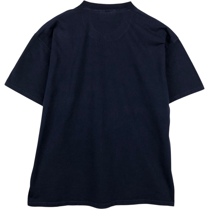 90'S Lee Print T-Shirt, Made in USA, Men's XL equivalent, Vintage cotton navy blue type Vintage Second Hand