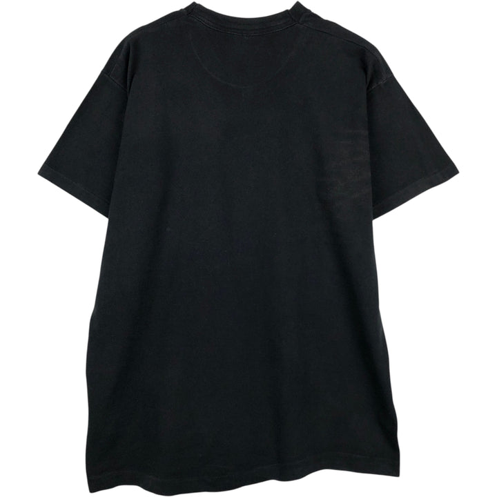 90'S Fruit of the Loom printed T-shirt, made in the USA, men's XL size, vintage cotton black type Vintage Second Hand