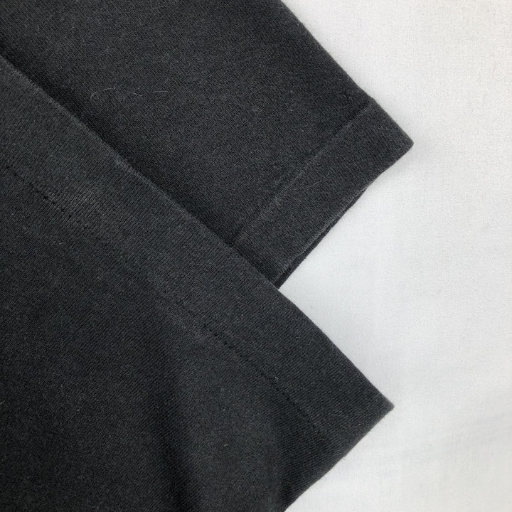 90'S Fruit of the Loom printed T-shirt, made in the USA, men's XL size, vintage cotton black type Vintage Second Hand