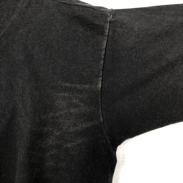 90'S Fruit of the Loom printed T-shirt, made in the USA, men's XL size, vintage cotton black type Vintage Second Hand
