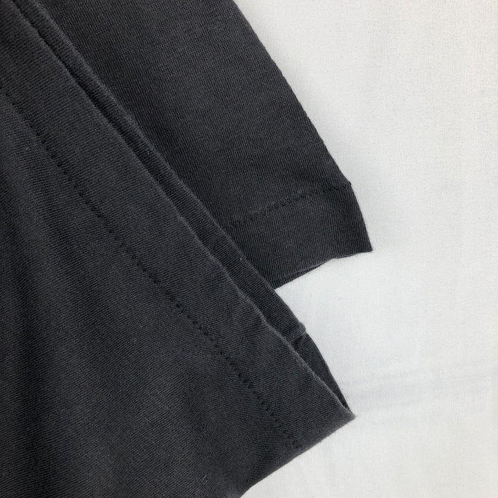 Printed T-shirt, men's size XL cotton black type Vintage Second Hand