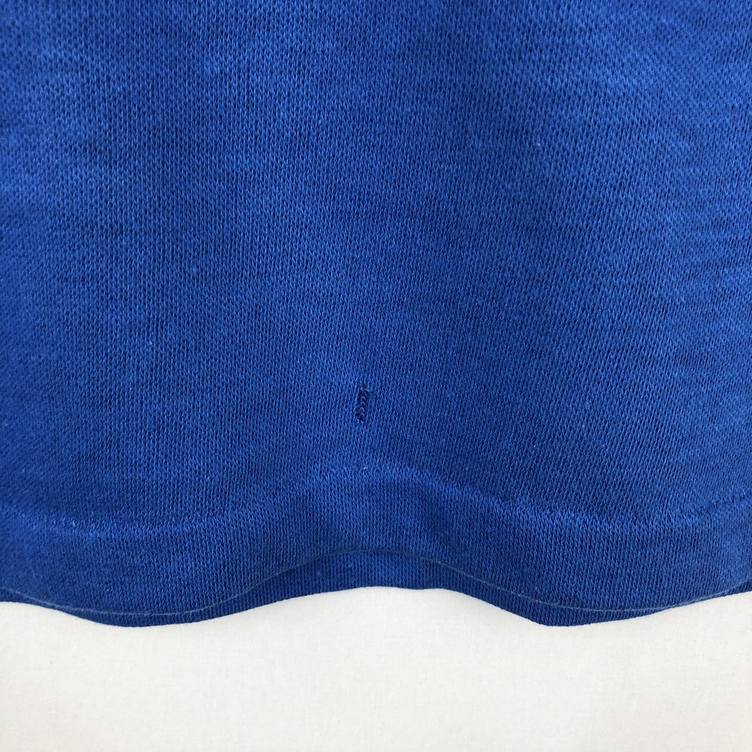 70s-80'S ARTEX Print T-Shirt, Made in USA, Men's Size L (Equivalent), Vintage cotton blue type Vintage Second Hand