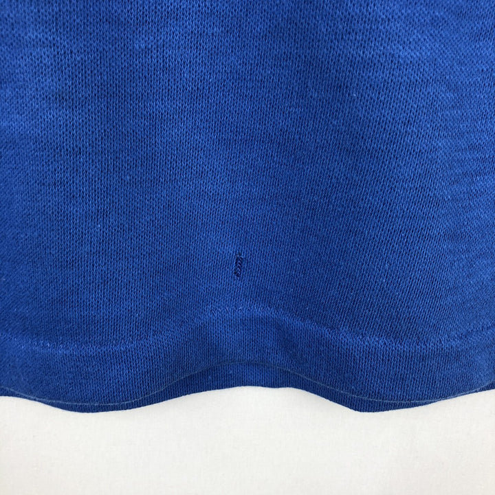 70s-80'S ARTEX Print T-Shirt, Made in USA, Men's Size L (Equivalent), Vintage cotton blue type Vintage Second Hand