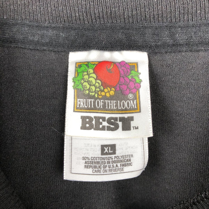90'S Fruit of the Loom Best Printed T-shirt, Men's XL, Vintage cotton black type Vintage Second Hand