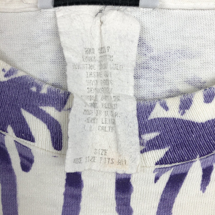 90'S Jerry Leigh All-Over Print T-Shirt, Made in USA, Men's XL (approx.), Vintage cotton white type Vintage Second Hand