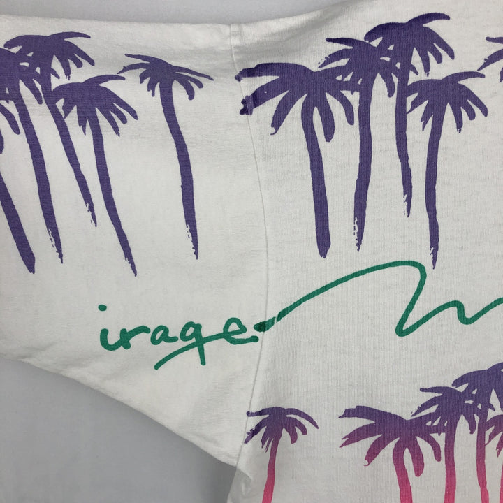 90'S Jerry Leigh All-Over Print T-Shirt, Made in USA, Men's XL (approx.), Vintage cotton white type Vintage Second Hand