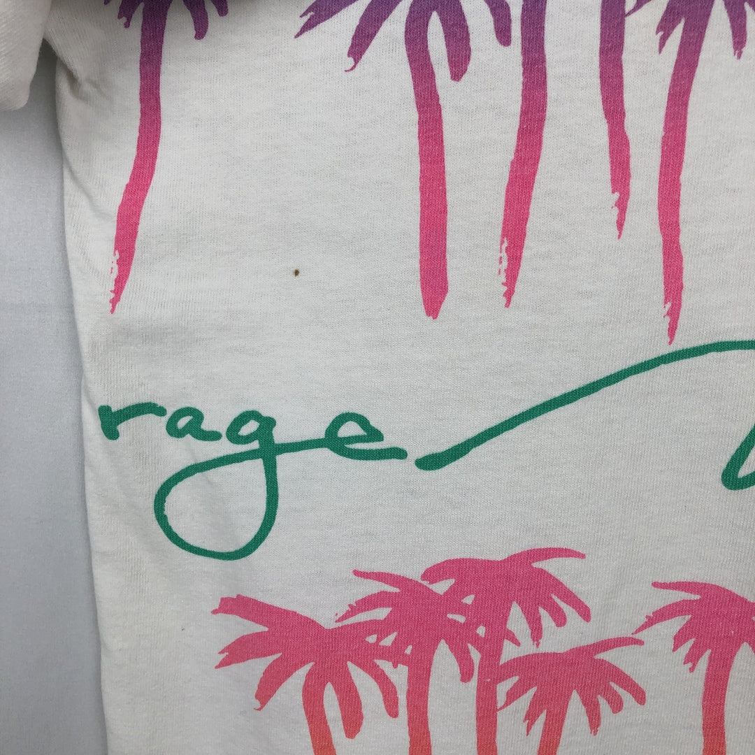 90'S Jerry Leigh All-Over Print T-Shirt, Made in USA, Men's XL (approx.), Vintage cotton white type Vintage Second Hand
