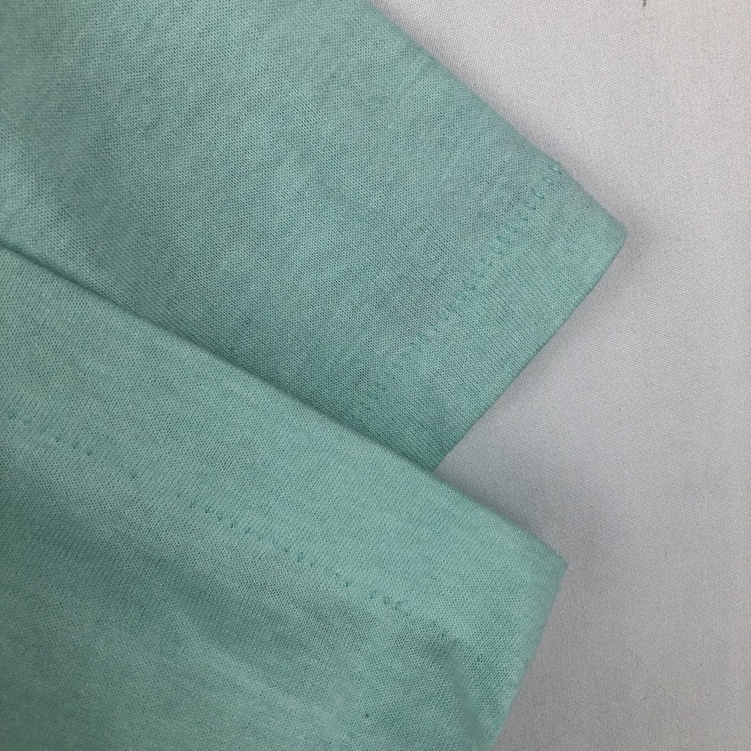 90'S Hanes HEAVYWEIGHT 50 cotton Mint green Vintage Second Hand
