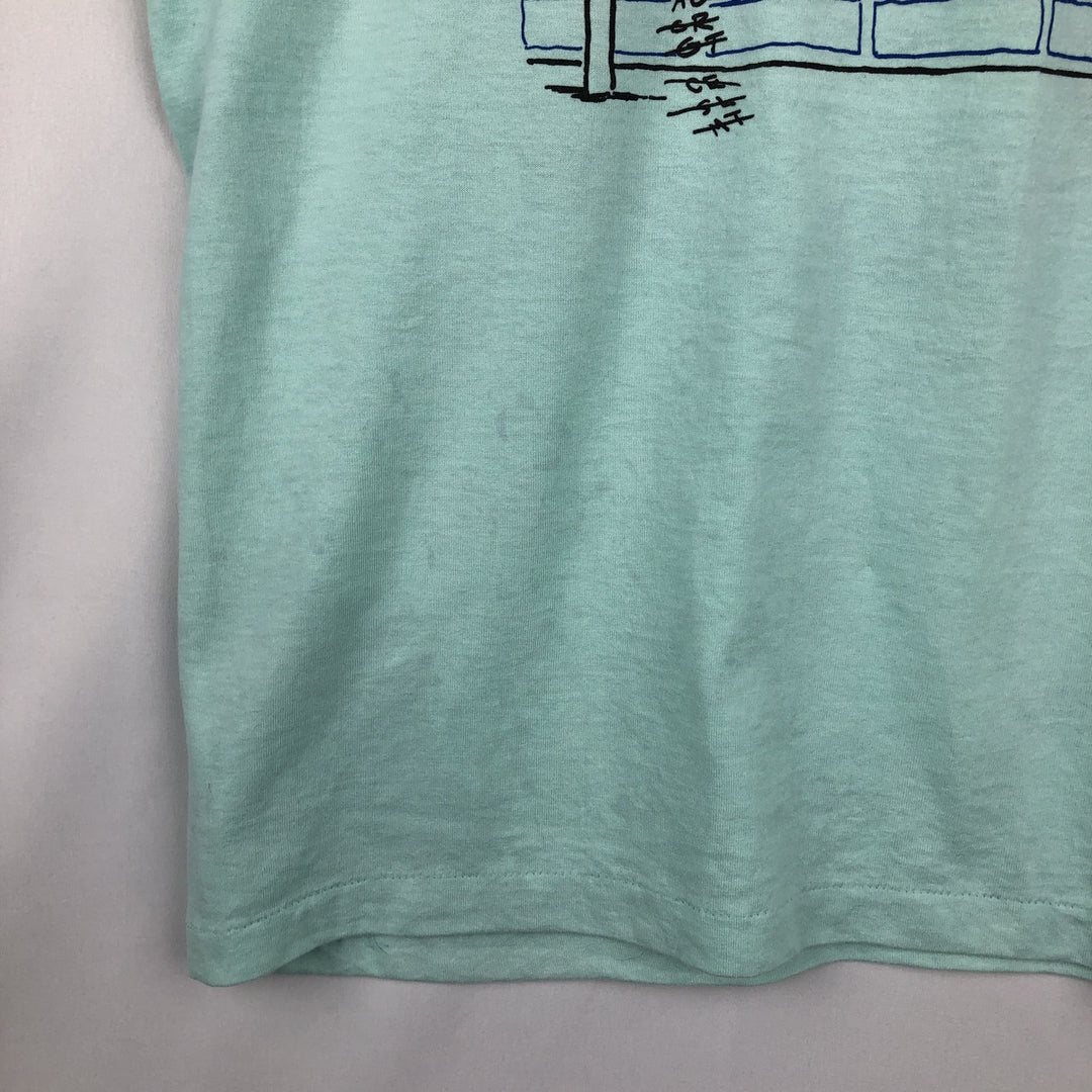 90'S Hanes HEAVYWEIGHT 50 cotton Mint green Vintage Second Hand