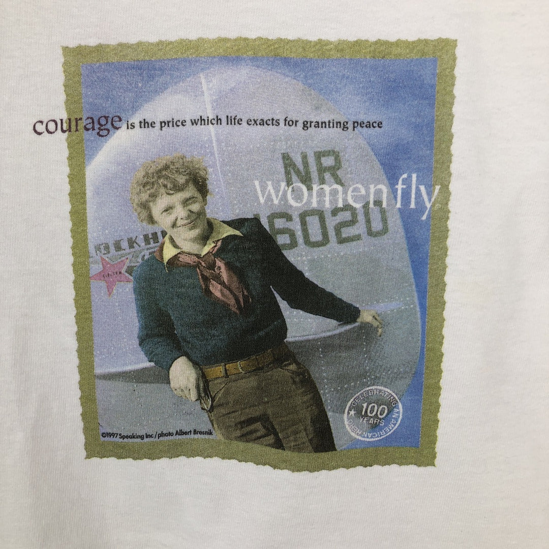Vintage 90'S Hanes BEEFY-T Printed T-Shirt, Men's Size XL cotton white type Vintage Second Hand