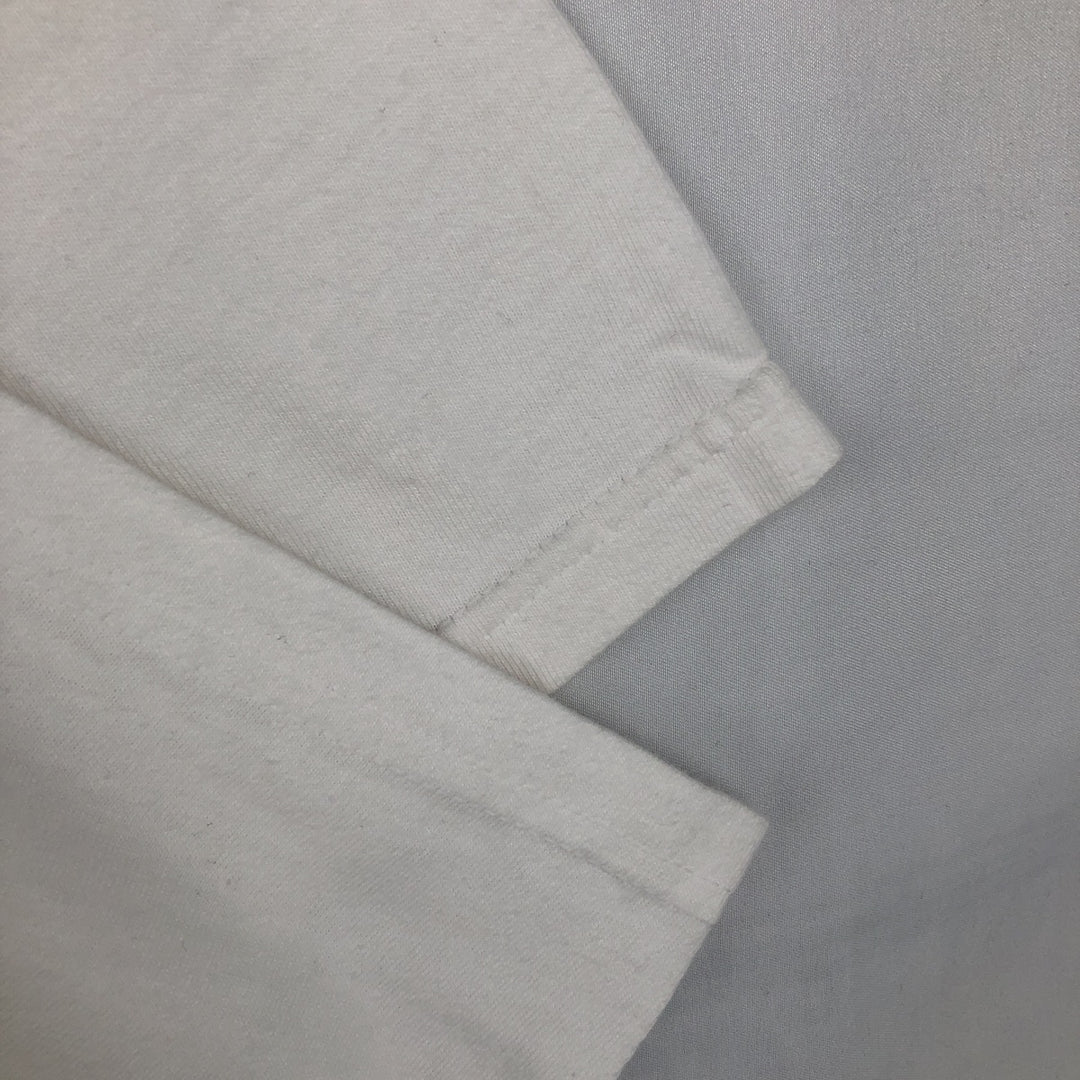 Vintage 90'S Hanes BEEFY-T Printed T-Shirt, Men's Size XL cotton white type Vintage Second Hand