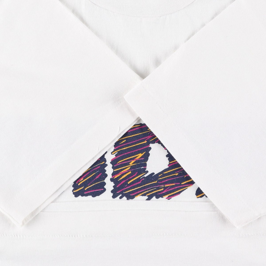 90'S Fruit of the Loom Best Printed T-shirt, Made in USA, Men's XL, Vintage cotton white type Vintage Second Hand