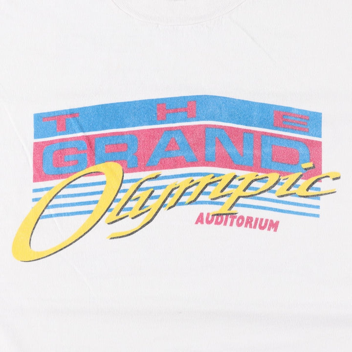 90'S Hanes BEEFY-T Printed T-shirt Made in USA Men's XL Vintage cotton white type Vintage Second Hand