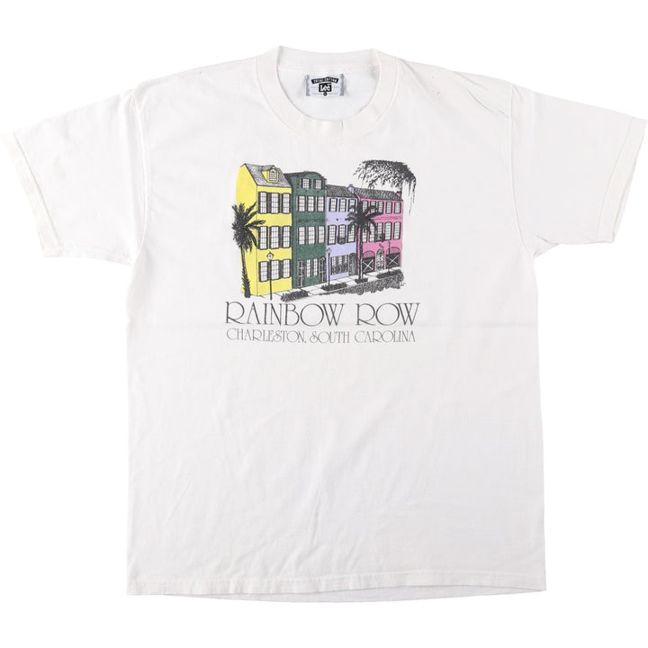 90'S Lee printed T-shirt, made in USA, men's size L, vintage cotton white type Vintage Second Hand