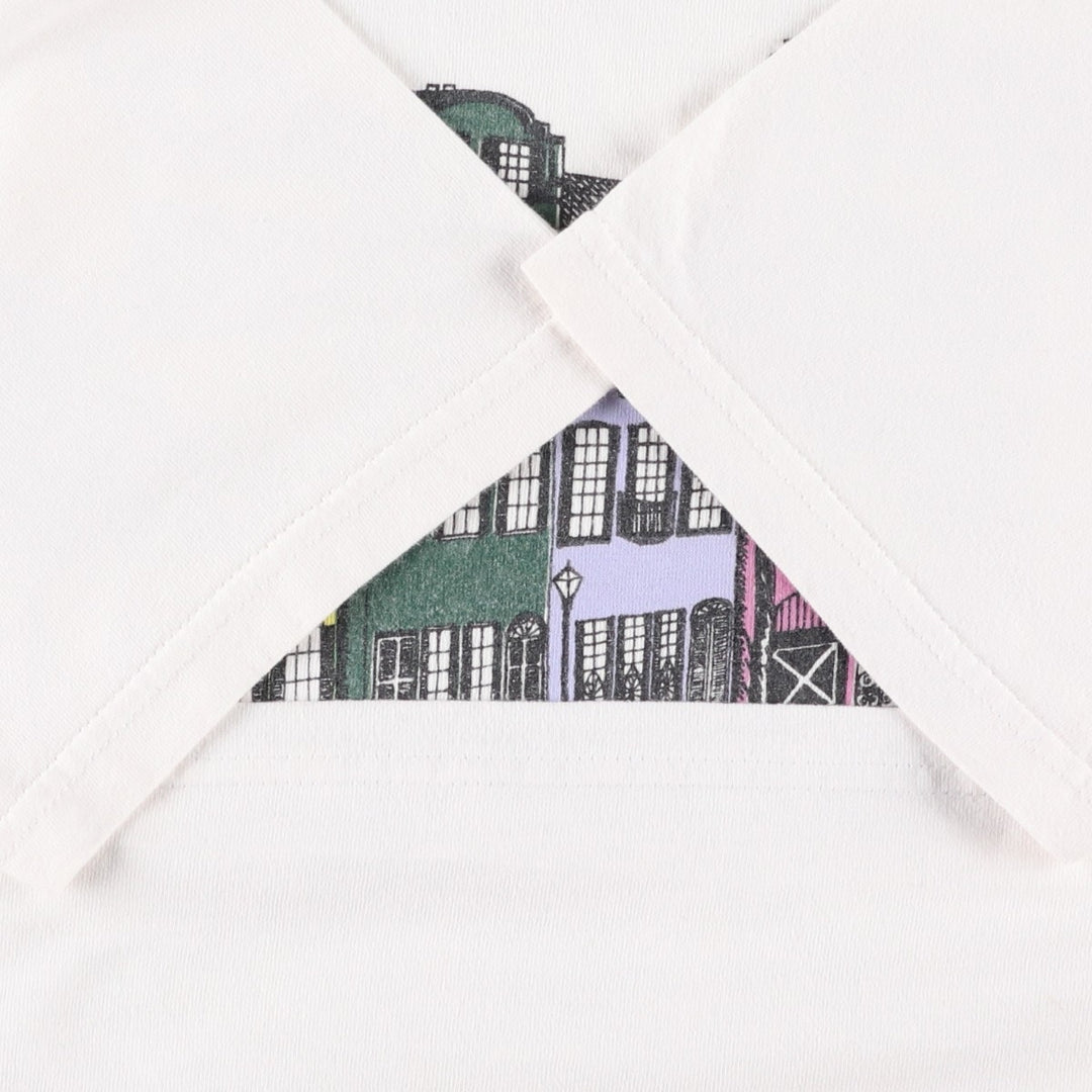90'S Lee printed T-shirt, made in USA, men's size L, vintage cotton white type Vintage Second Hand