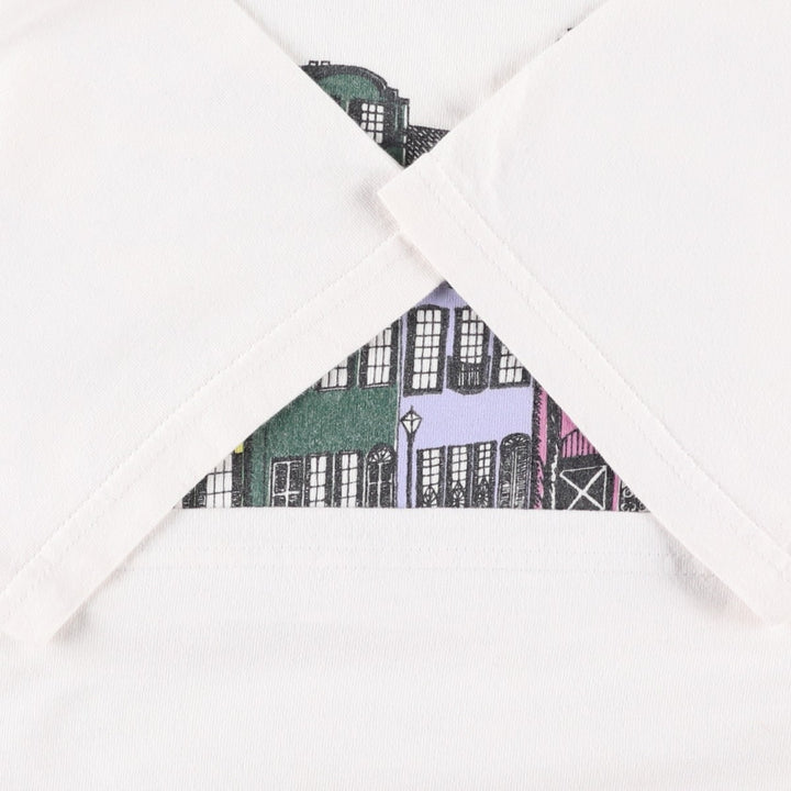 90'S Lee printed T-shirt, made in USA, men's size L, vintage cotton white type Vintage Second Hand