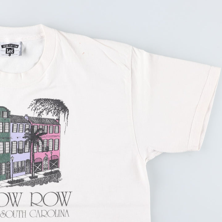 90'S Lee printed T-shirt, made in USA, men's size L, vintage cotton white type Vintage Second Hand