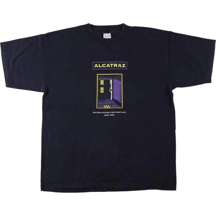 Vintage 90'S Murina print T-shirt, Made in USA, Men's XL cotton black type Vintage Second Hand