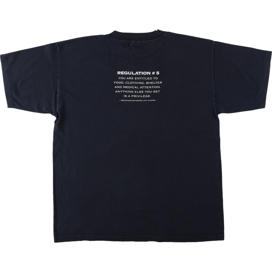 Vintage 90'S Murina print T-shirt, Made in USA, Men's XL cotton black type Vintage Second Hand