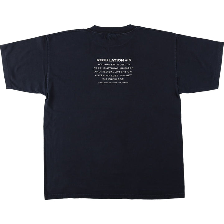 Vintage 90'S Murina print T-shirt, Made in USA, Men's XL cotton black type Vintage Second Hand