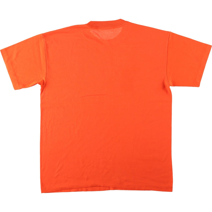 Skull Pattern Printed T-shirt Men's XL size unclear orange type Vintage Second Hand