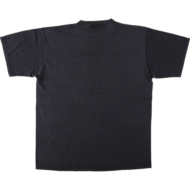 2000'S TULTEX Skull Pattern Print T-Shirt, Men's Size XL (approx.) cotton black type Vintage Second Hand