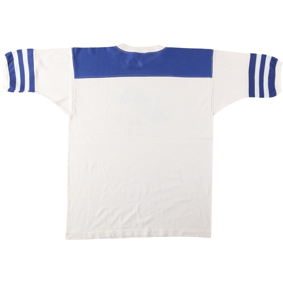 SPORTSWEAR Printed T-Shirt, Made in USA, Men's Size L cotton white type Vintage Second Hand