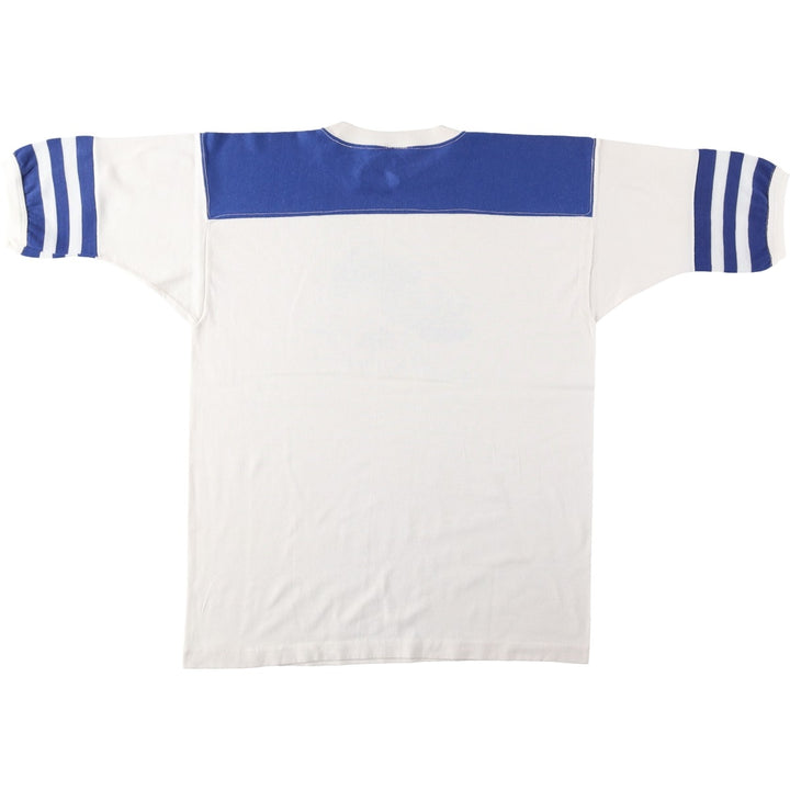 SPORTSWEAR Printed T-Shirt, Made in USA, Men's Size L cotton white type Vintage Second Hand