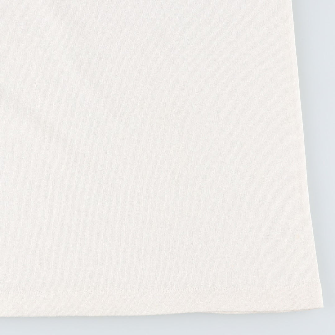 SPORTSWEAR Printed T-Shirt, Made in USA, Men's Size L cotton white type Vintage Second Hand