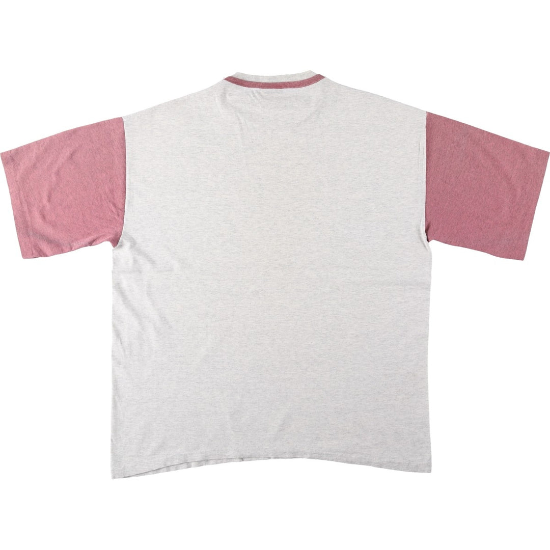 Printed T-shirt, men's size XL unclear pale white type Vintage Second Hand
