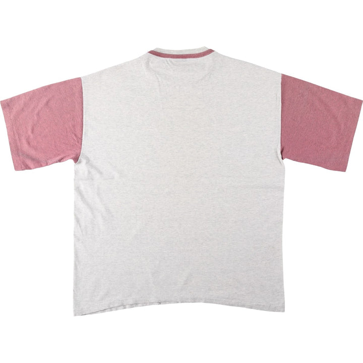 Printed T-shirt, men's size XL unclear pale white type Vintage Second Hand
