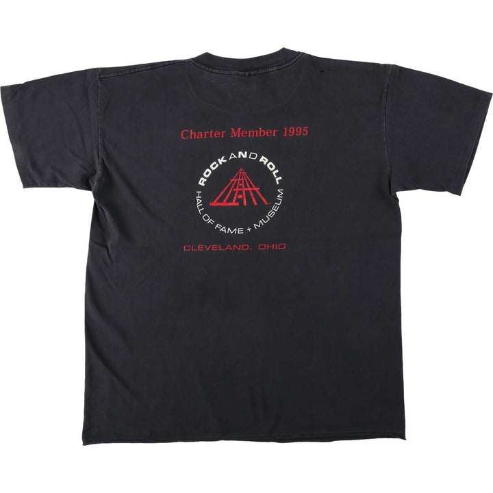 CRONIES Printed T-Shirt, Made in USA, Men's Size XL cotton black type Vintage Second Hand
