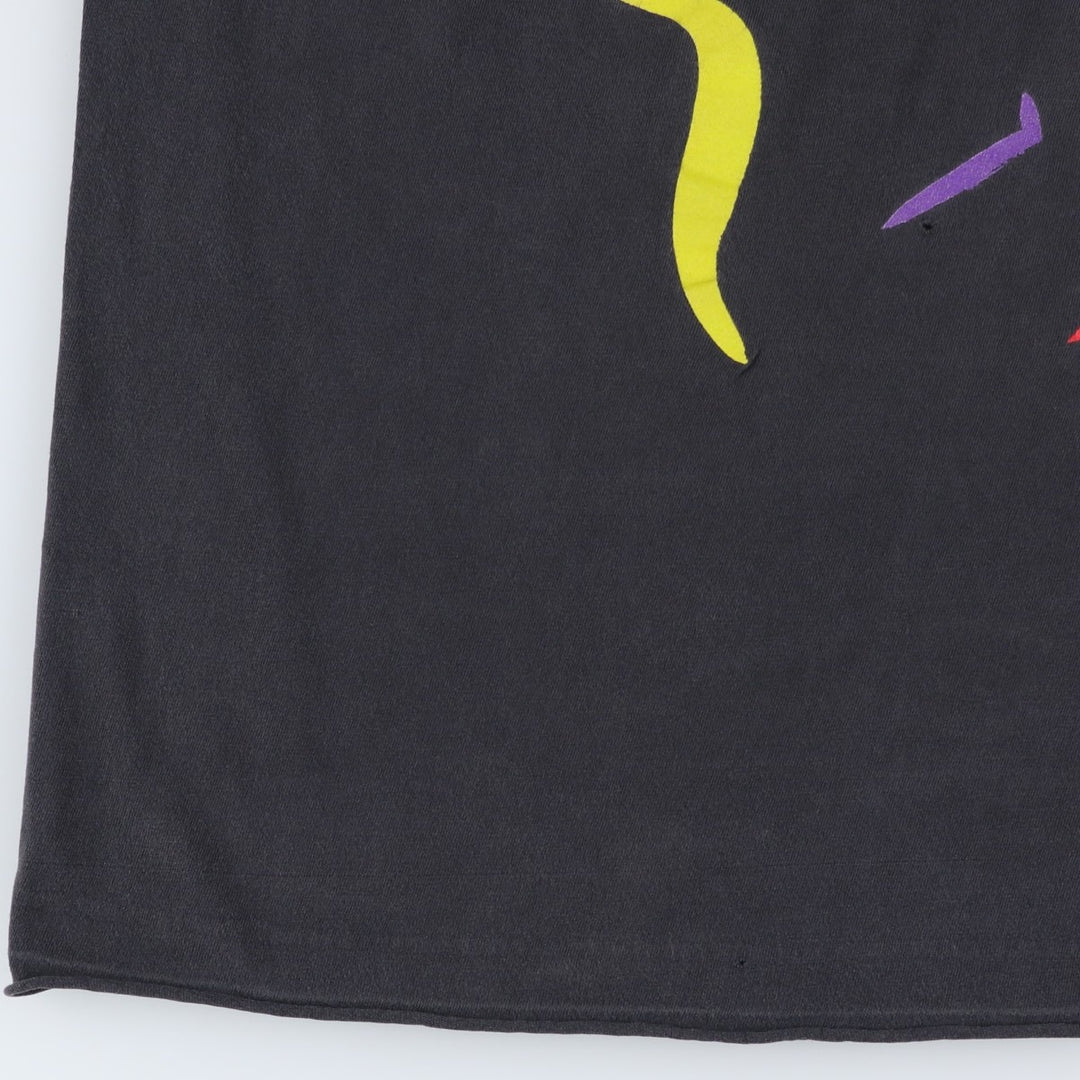 CRONIES Printed T-Shirt, Made in USA, Men's Size XL cotton black type Vintage Second Hand