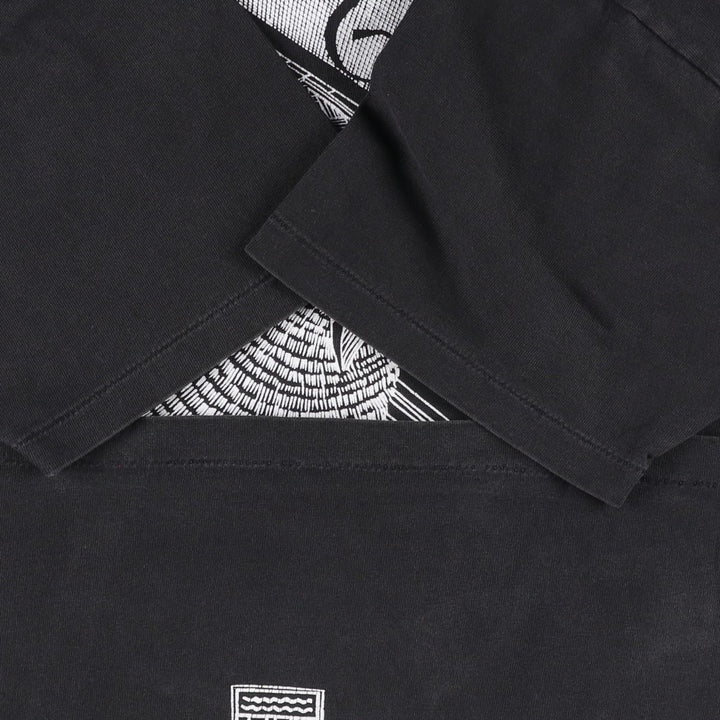 STUART KATT Printed T-Shirt, Made in Canada, Men's Size L (approx.) cotton black type Vintage Second Hand