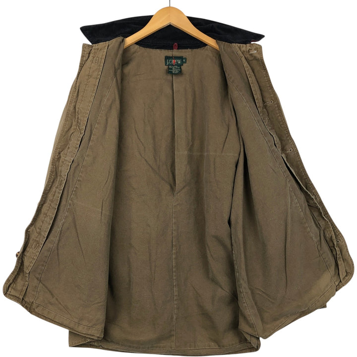 90'S J.Crew Vintage Hunting Jacket, Men's Size Small cotton Khaki type brown Vintage Second Hand