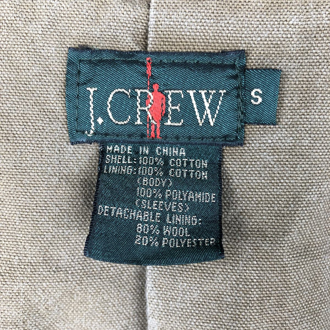 90'S J.Crew Vintage Hunting Jacket, Men's Size Small cotton Khaki type brown Vintage Second Hand