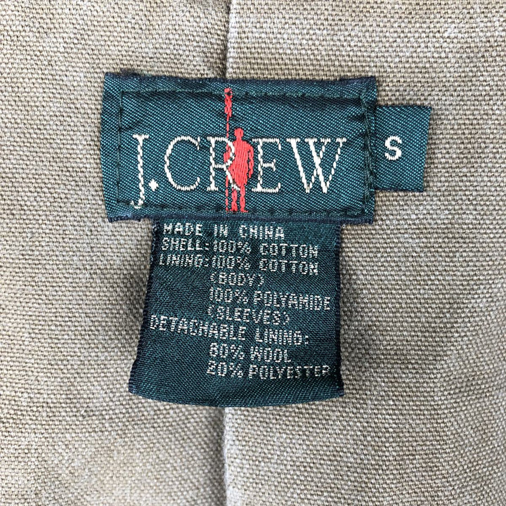 90'S J.Crew Vintage Hunting Jacket, Men's Size Small cotton Khaki type brown Vintage Second Hand